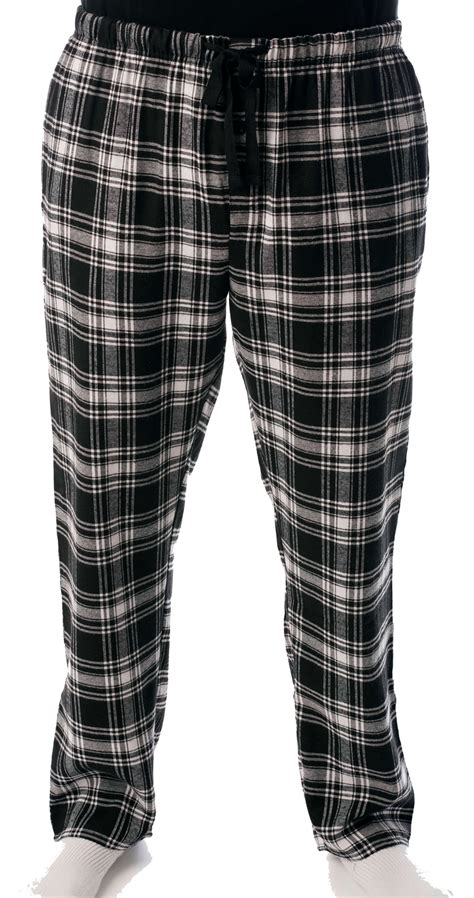 black white plaid pajama pants